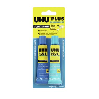 Uhu Zweikomponentenkleber PLUS SCHNELLFEST 35g
