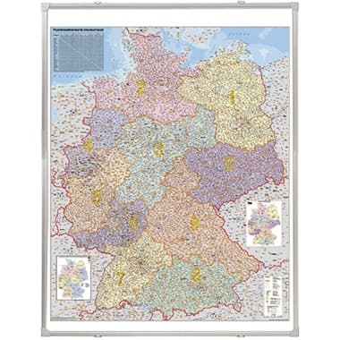Franken Kartentafel 100x140cm PLZ-Karte D.