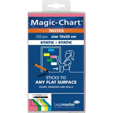 Legamaster Flipchartnotizen Magic Chart sort. 250 St.