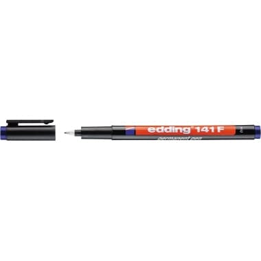 edding Folienschreiber 141 F 0,6mm permanent blau