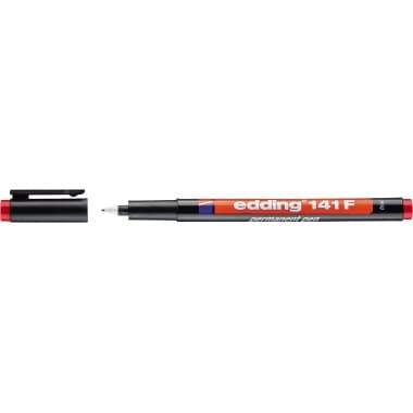 edding Folienschreiber 141 F 0,6mm permanent rot