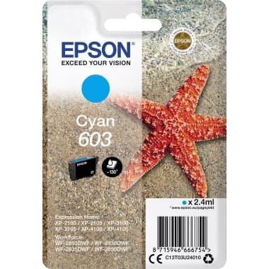 Epson Tintenpatrone 603 2,4ml cyan
