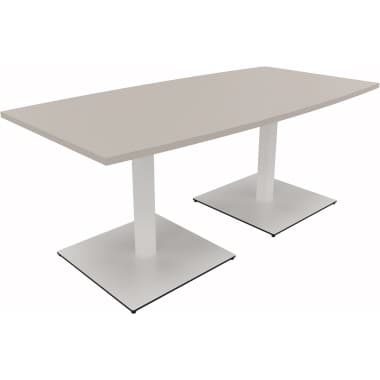Bespr.ti. Tonneau Tellerfuß Q 180x80/90x72cm ws