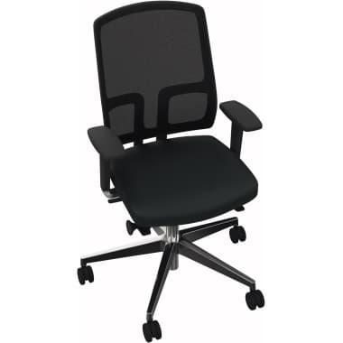 Drehstuhl Alu Armlehnen FAW Sitz Xtreme sw Rücken Netz sw