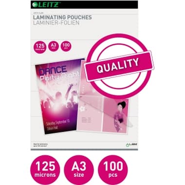 Leitz Laminierfolie DIN A3 125mic 100 St./Pack.