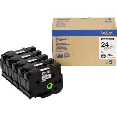Brother Schriftband-Kassette 24mmx8m sw auf ws 5St.