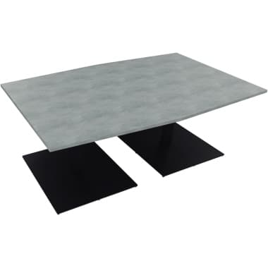 Bespr.ti. Tonneau Tellerfuß Quadrat B2000xT1000 an/Beton