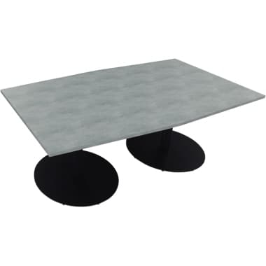 Bespr.ti. Tonneau Tellerfuß Rund 200x100/110cm an/beton