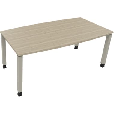 Bespr.ti. Tonneau Vierfuß Quadrat B1800xT800 si/Eiche