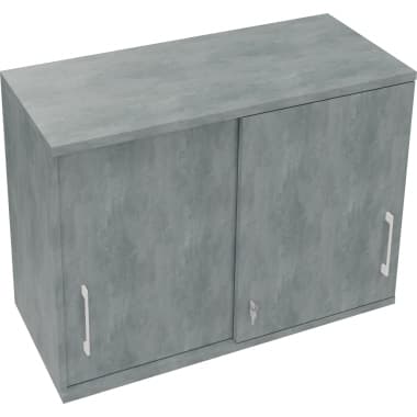 Aufsatz Schiebetüren-Schrank 2OH B1000xT442xH736mm Beton h
