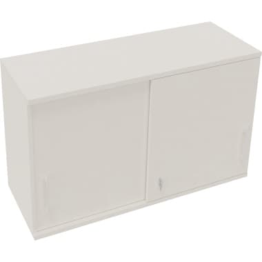 Aufsatz Schiebetüren-Schrank 2OH B1200xT442xH736mm Weiß
