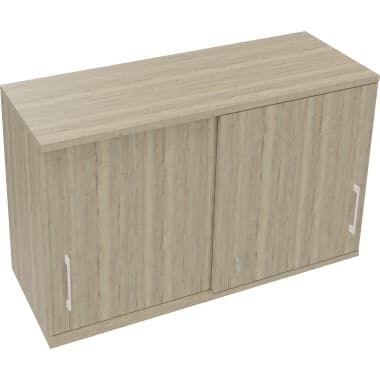 Aufsatz Schiebetüren-Schrank 2OH B1200xT442xH736mm Eiche