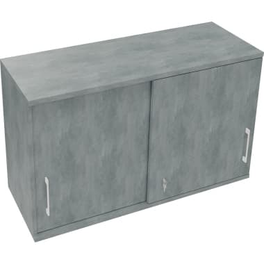 Aufsatz Schiebetüren-Schrank 2OH B1200xT442xH736mm Beton h