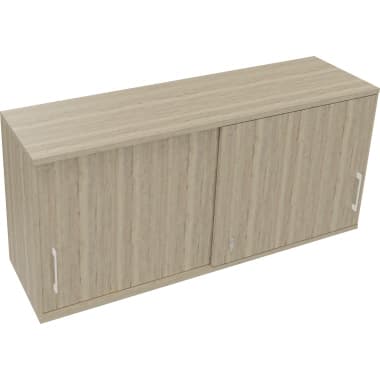 Aufsatz Schiebetüren-Schrank 2OH B1600xT442xH736mm Eiche