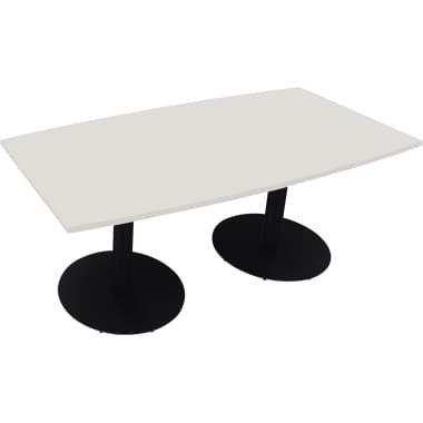 Bespr.ti. Tonneau Tellerfuß Rund 180x80/90x72cm an/ws