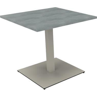 Bespr.ti Rechteck Tellerfuß B800xT8000xH720 si/Beton