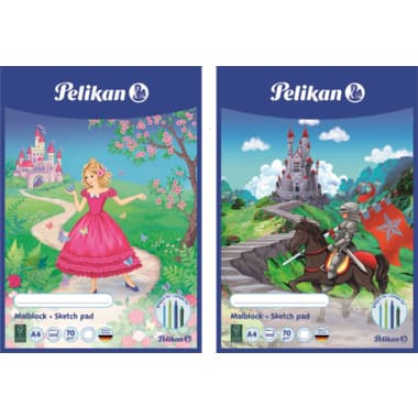 Pelikan Malblock MC 4/100 DIN A4 chlorfrei 100Blatt ws