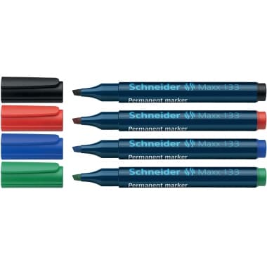 Schneider Permanentmarker Maxx sort 4St