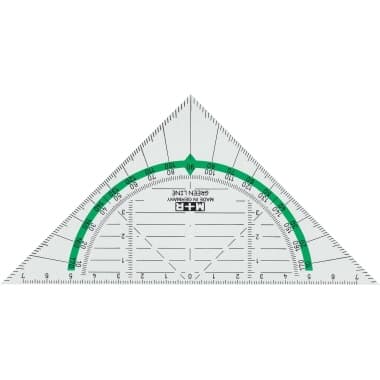 M+R Zeichendreieck Green Line 16cm