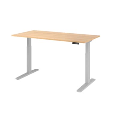 Hammerbacher Schreibt. el.160x80cm si/eiche