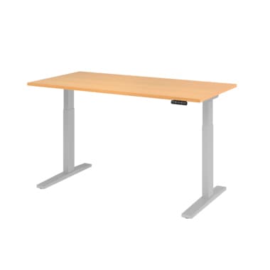 Hammerbacher Schreibt. el.160x80cm si/buche