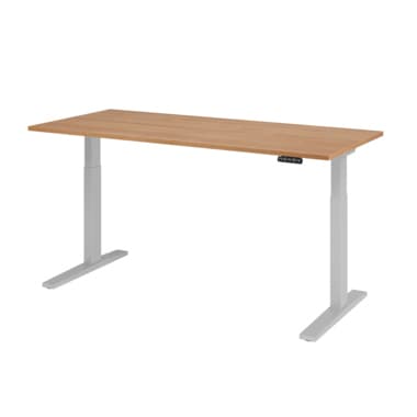 Hammerbacher Schreibt. el.180x80cm si/nussbaum