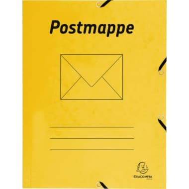 Exacompta Postmappe DIN A4 Karton gelb