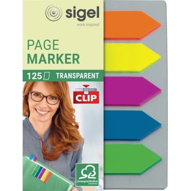 Sigel Haftmarker Film 52x82mm farbig sort 5 St.