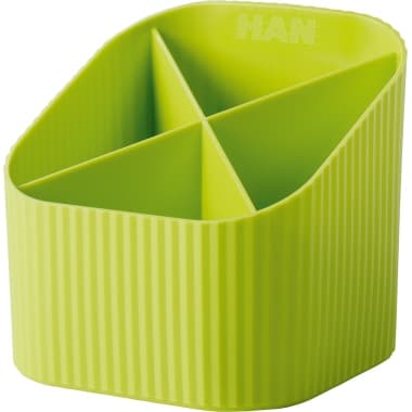 HAN Schreibtischköcher Re-X- LOOP 4Fächer RC lemon
