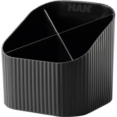 HAN Schreibtischköcher Re-X- LOOP 4Fächer RC sw