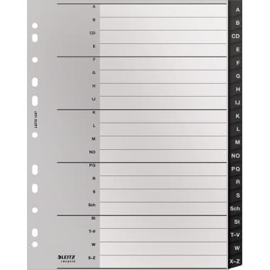Leitz Register Recycle A4 A-Z sw