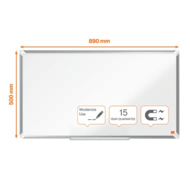 Nobo Whiteboard Premium Plus NanoCleanT 50x89cm