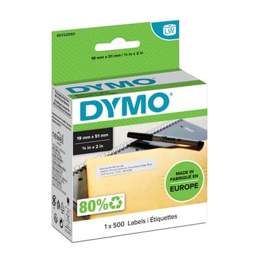Dymo Vielzwecketikett 19x51mm ws 500 St./Rl.