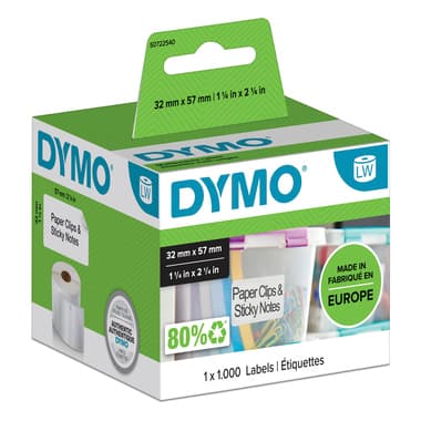 Dymo Vielzwecketikett 57x32mm ws 1.000 St./Rl.