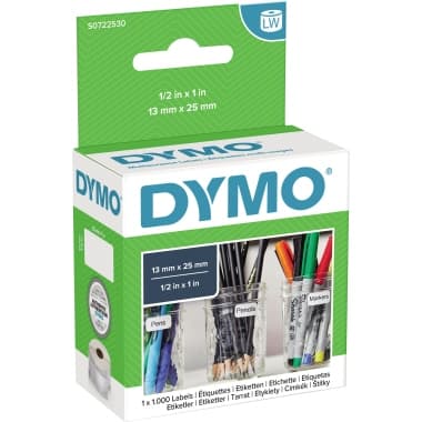 Dymo Vielzwecketikett 25x13mm ws 1.000 St./Rl.
