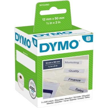 Dymo Hängeablageetikett 50x12mm ws 220St./Rl.