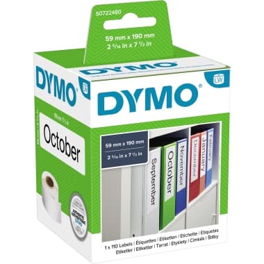 Dymo Ordneretikett für LabelWriter 190x59mm ws 110St