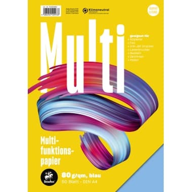Staufen Multifunktions- Papier 7X A4 80g bl 50Bl.
