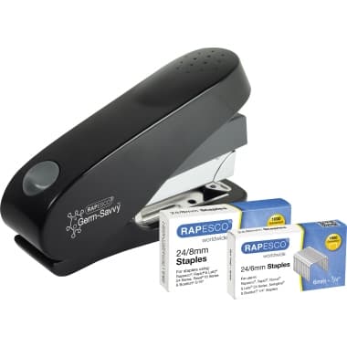 Rapesco Heftgerät ECO Luna 50Blatt sw +Heftklammern