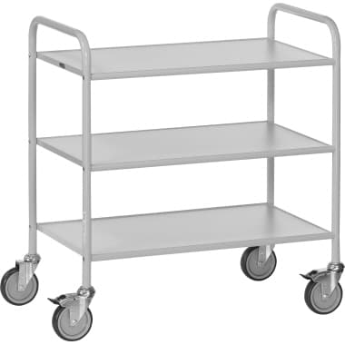 fetra Bürowagen Ladefl 800x500mm 3Böden gr