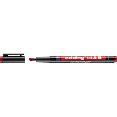 edding Folienschreiber 143 B 1-3mm permanent rot