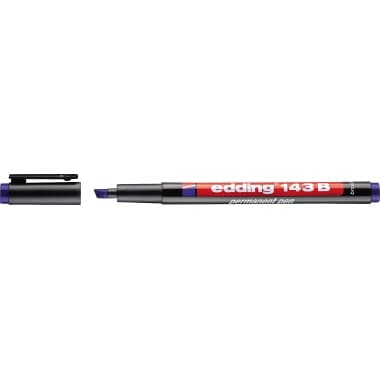 edding Folienschreiber 143 B 1-3mm permanent blau