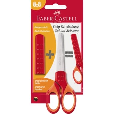 Faber-Castell Schulschere Grip rt