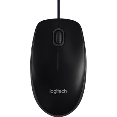 Logitech Optical Maus B100 USB schwarz