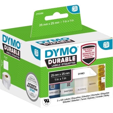 Dymo Etikett 25x25mm ws 2x850 St./Pack.