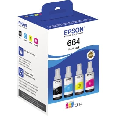 Epson Nachfülltinte 664 c/m/y/bk 25.000S 4x70ml 4St