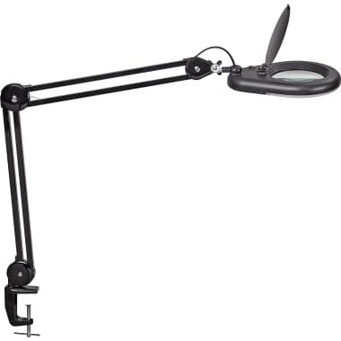 Maul LED-Lupenleuchte MAULviso +Klemmfuß sw
