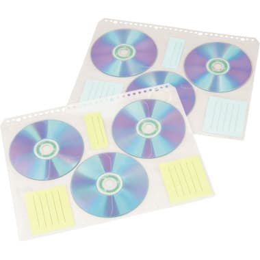 Hama CD/DVD Hülle für 60CDs/DVDs tr/ws 10St