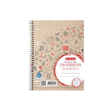 Herlitz Collegeblock DIN A5+Rand 80Blatt kar.