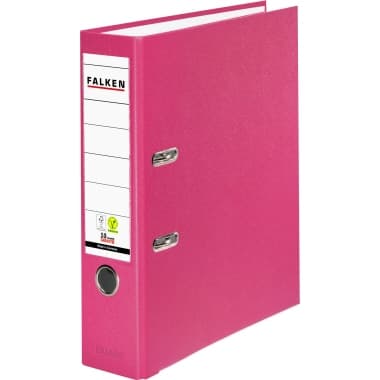Falken Ordner S80 DIN A4 80mm PP pink